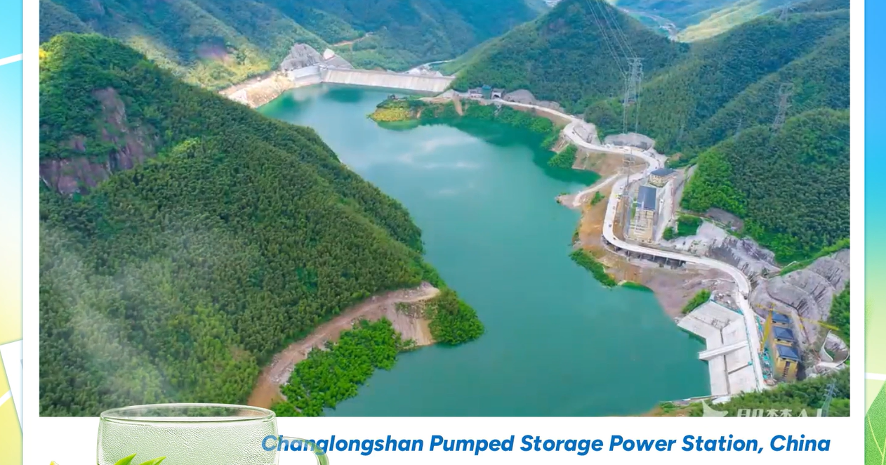 Changlongshan Pumped Storage Power Station offers a vivid illustration of the harmonious interplay of clean energy and natural beauty